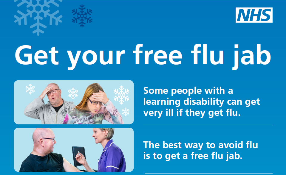 Easy Read Flu jab Poster Healthwatch Lincolnshire